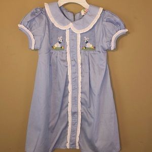 Smocked Bunny Dress size 5